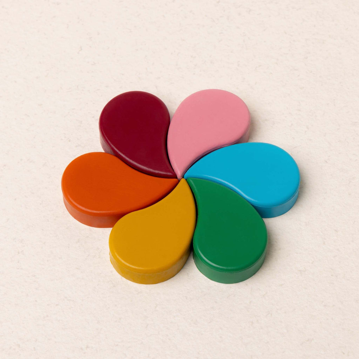 Honeysticks Petals Beeswax Crayons – Flower-Shaped, Non-Toxic, 6 Pack