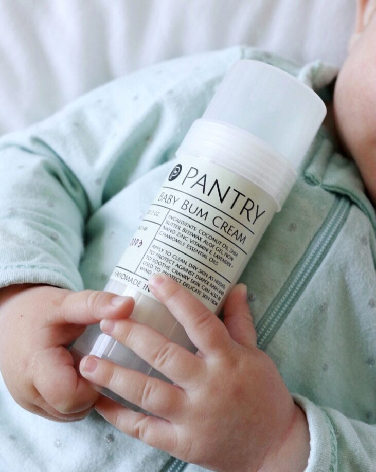 PANTRY Non-Toxic Baby Bum Cream - Natural Diaper Rash + Windburn Balm