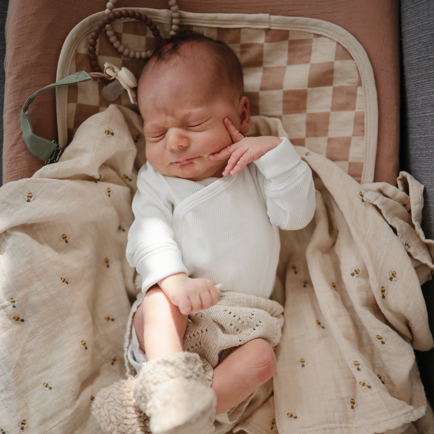 Mushie Organic Cotton Muslin Changing Pad Liners