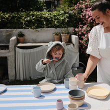 Load image into Gallery viewer, Mushie Organic Cotton Bear Bath Robe for Toddlers and Little Kids
