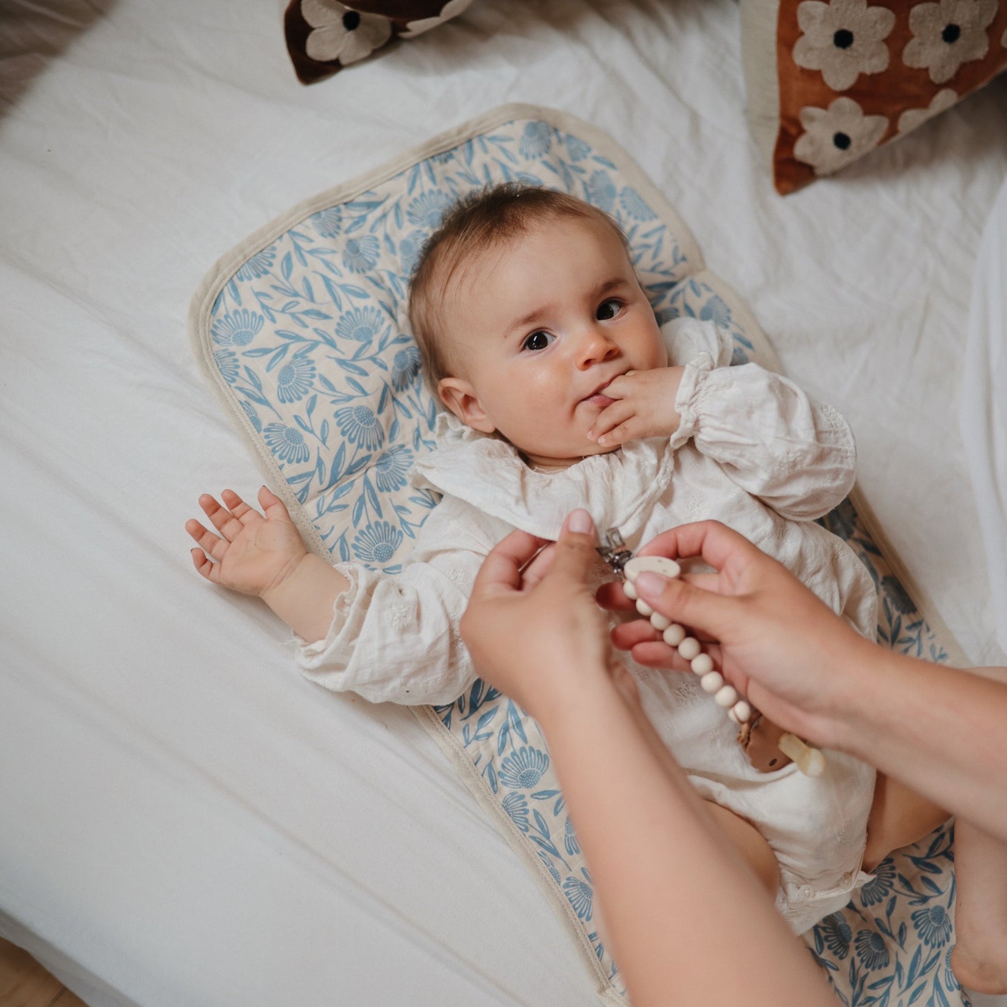 Mushie Organic Cotton Muslin Changing Pad Liners