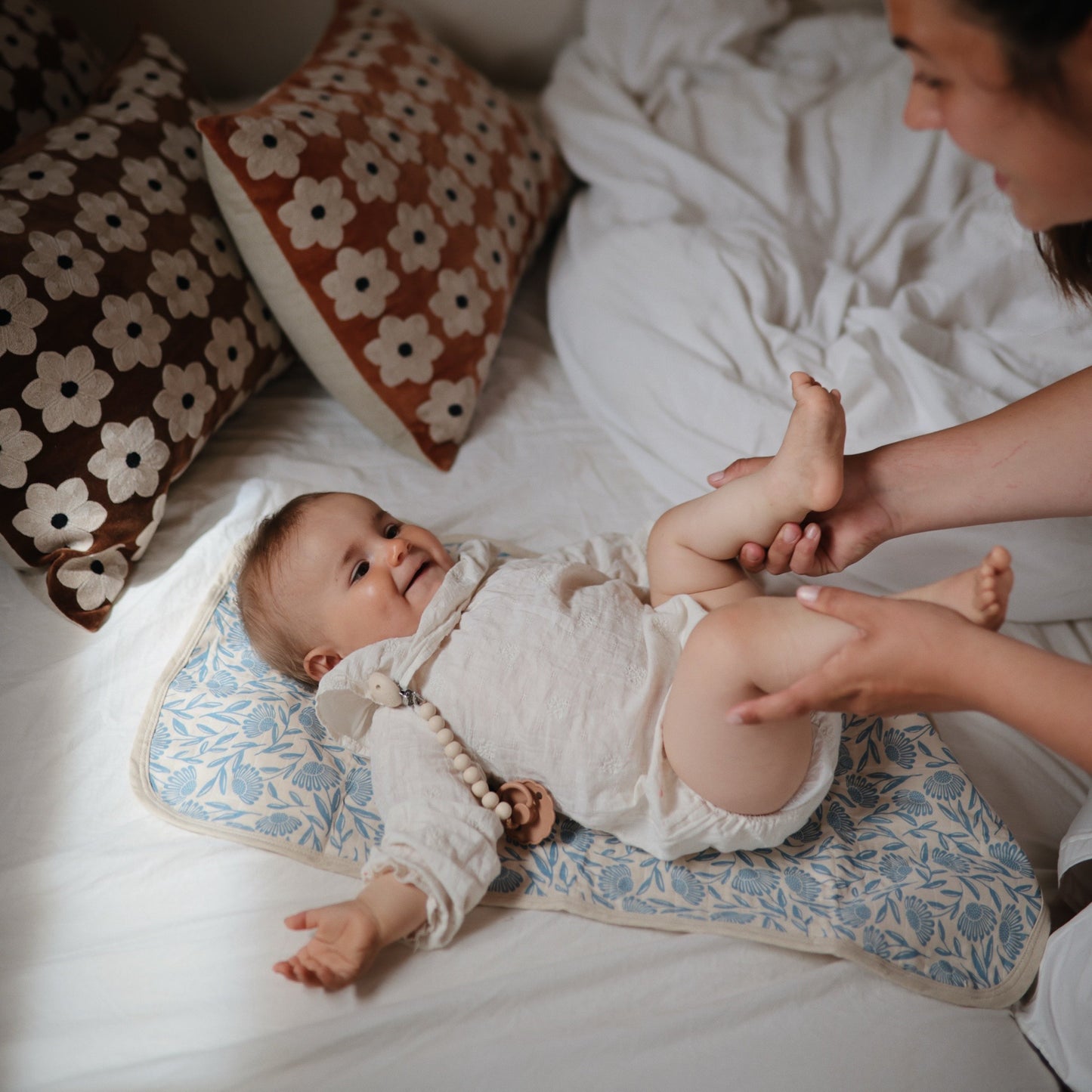 Mushie Organic Cotton Muslin Changing Pad Liners