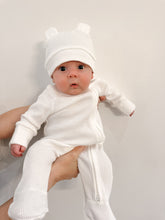 Load image into Gallery viewer, Luna + Luca Bear Waffle Set - White
