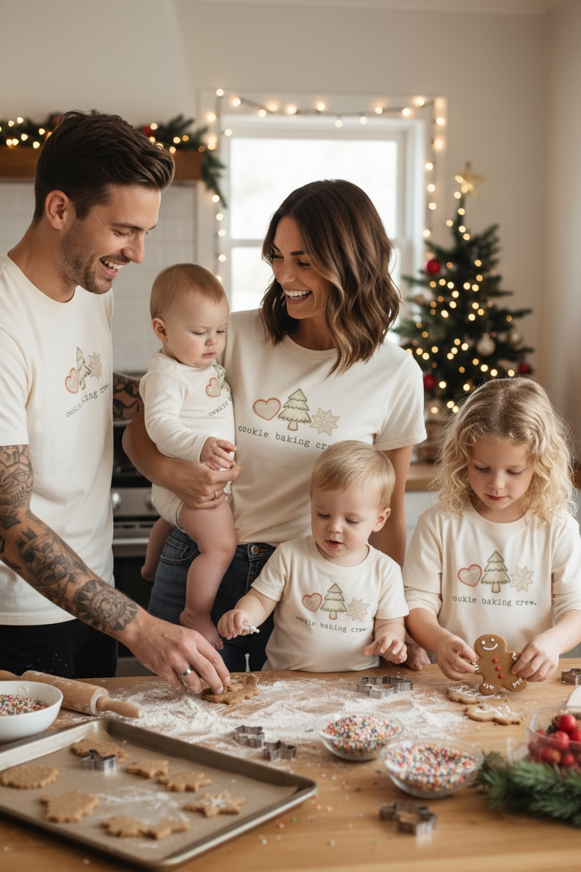 Cookie Baking Crew Organic Cotton Baby Bodysuit – Long Sleeve, 0–24M