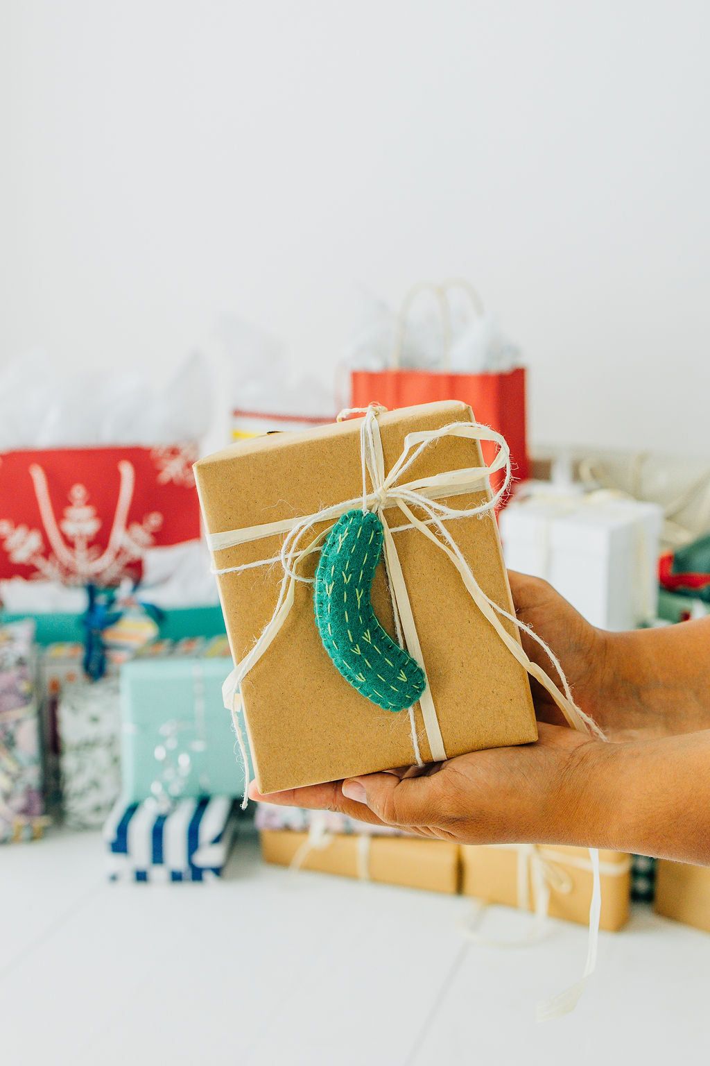 Pickle Ornament – Handmade Wool Felt Holiday Decor