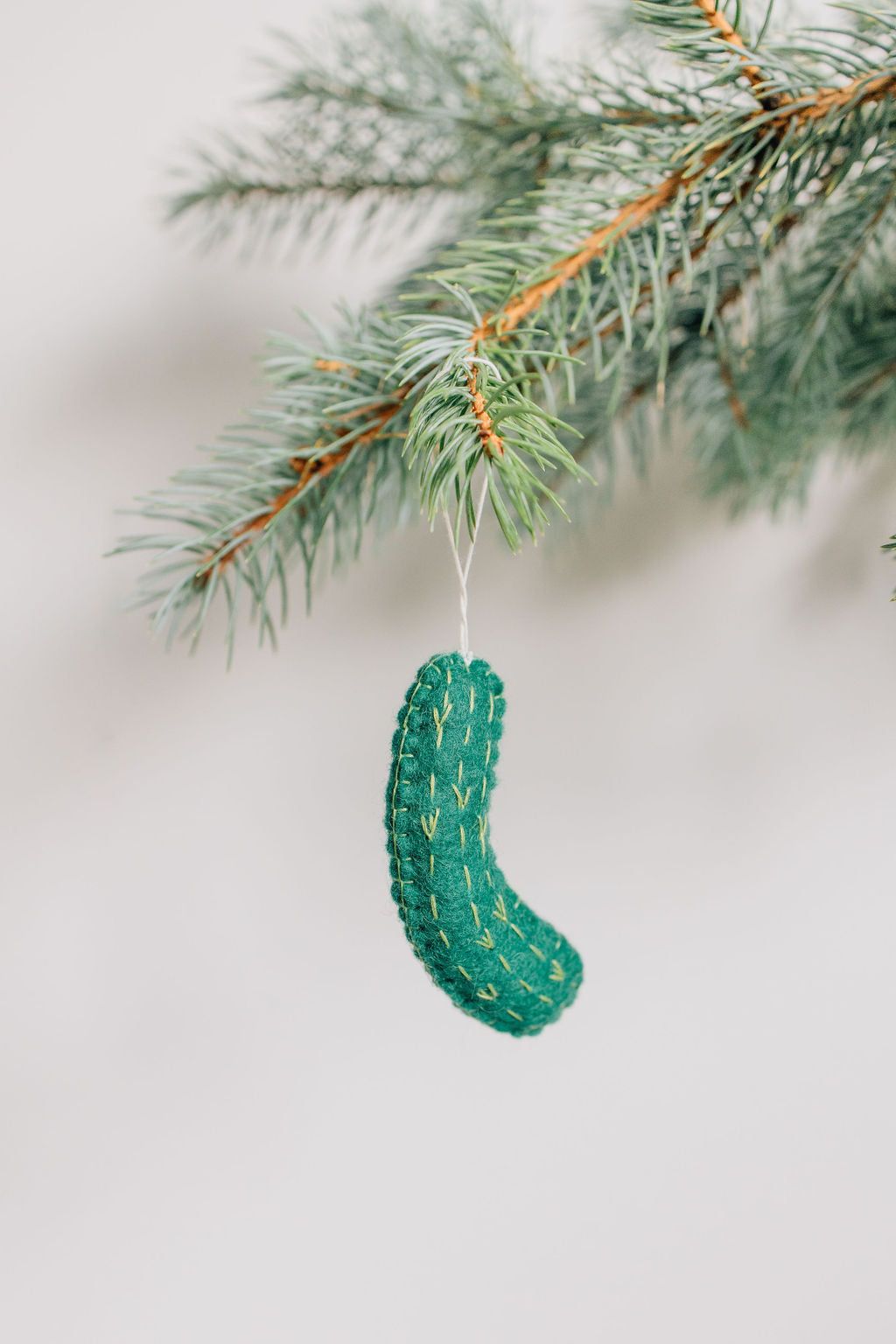 Pickle Ornament – Handmade Wool Felt Holiday Decor