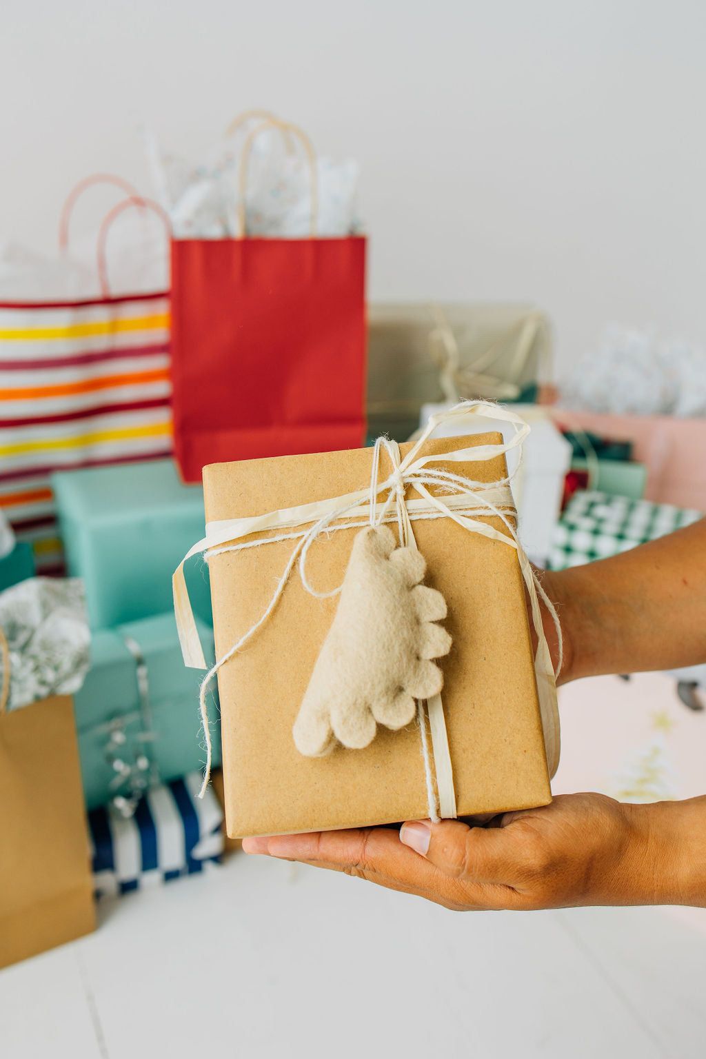 Empanada Ornament – Handmade Wool Felt Holiday Decor