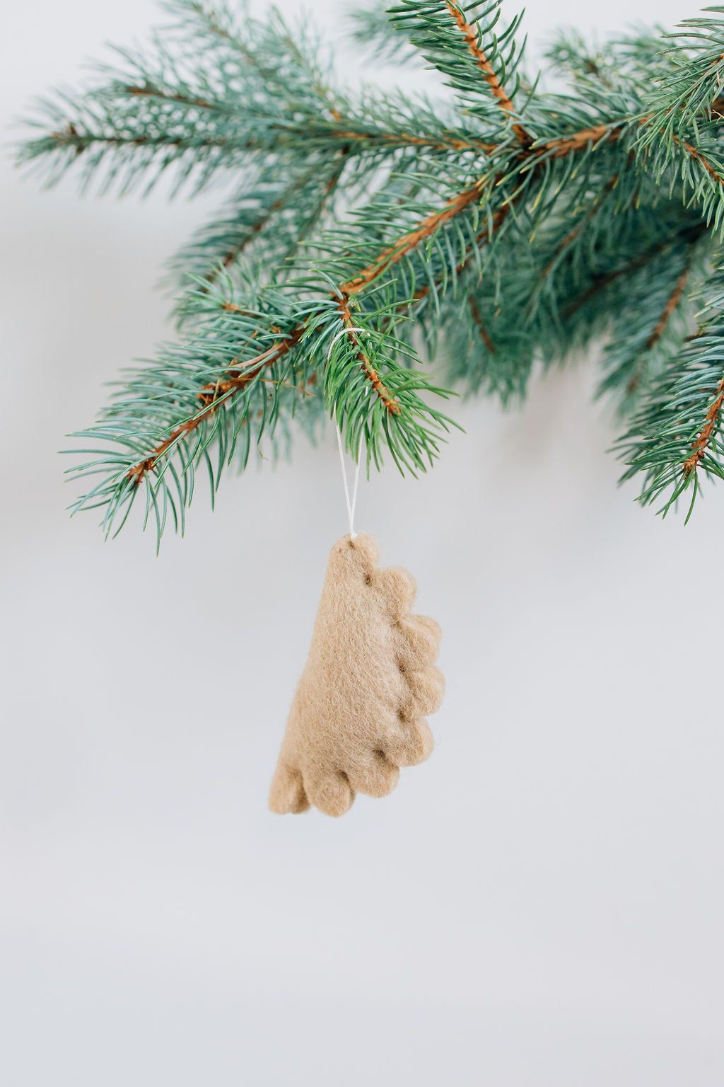 Empanada Ornament – Handmade Wool Felt Holiday Decor