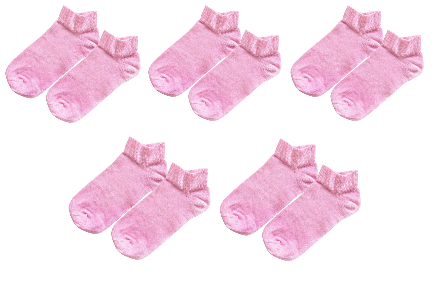 tittimitti® 98% ORGANIC COTTON Kid's Ankle Socks (5-pack). Ages 5 Through 12.