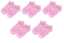 Load image into Gallery viewer, tittimitti® 98% ORGANIC COTTON Kid&#39;s Ankle Socks (5-pack). Ages 5 Through 12.
