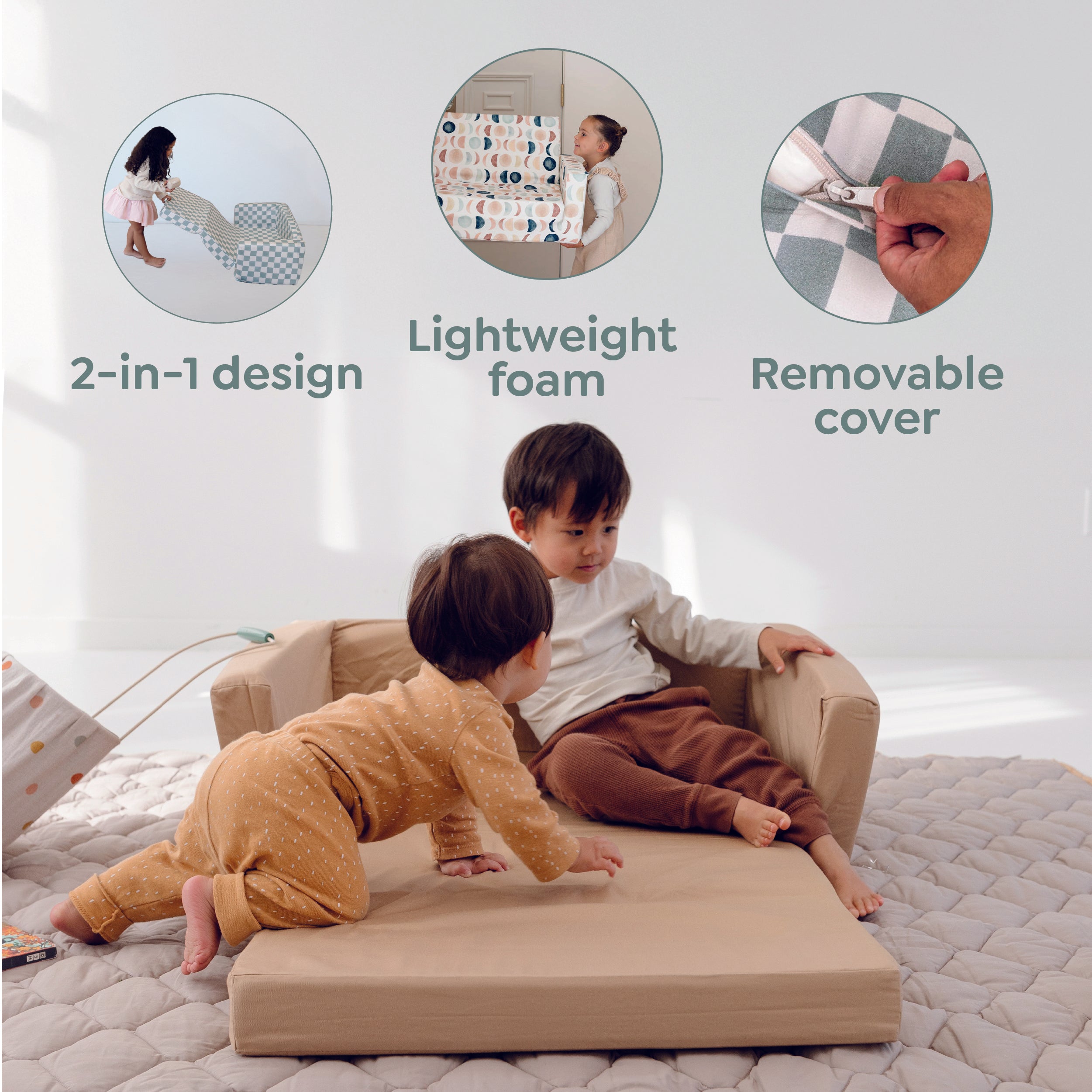 Toki Kids Play Couch - Thumbnail 4