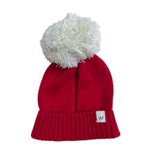 Load image into Gallery viewer, Luna + Luca Pom Beanie - Red
