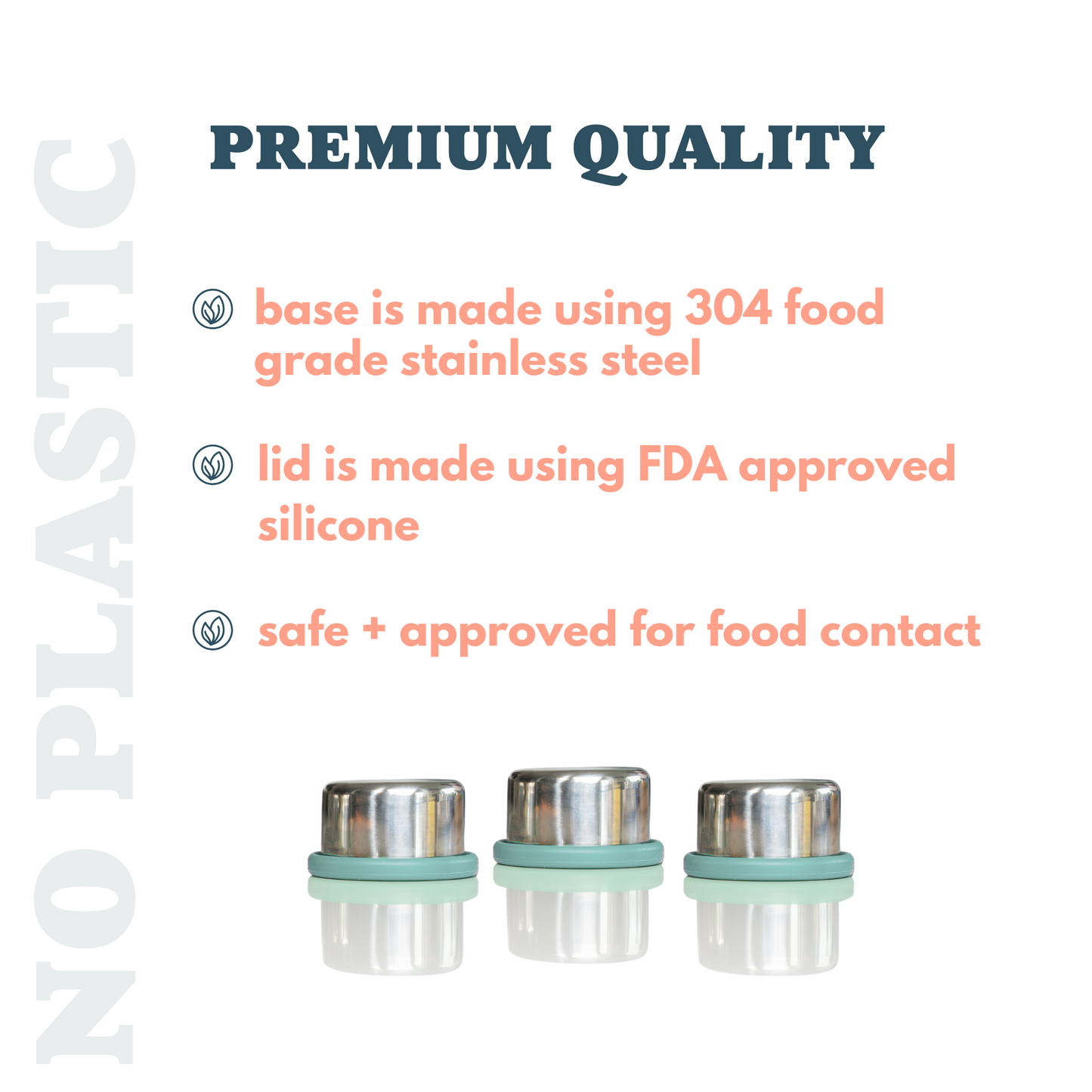 The Good Kiind Stainless Steel Small Round Container (single)