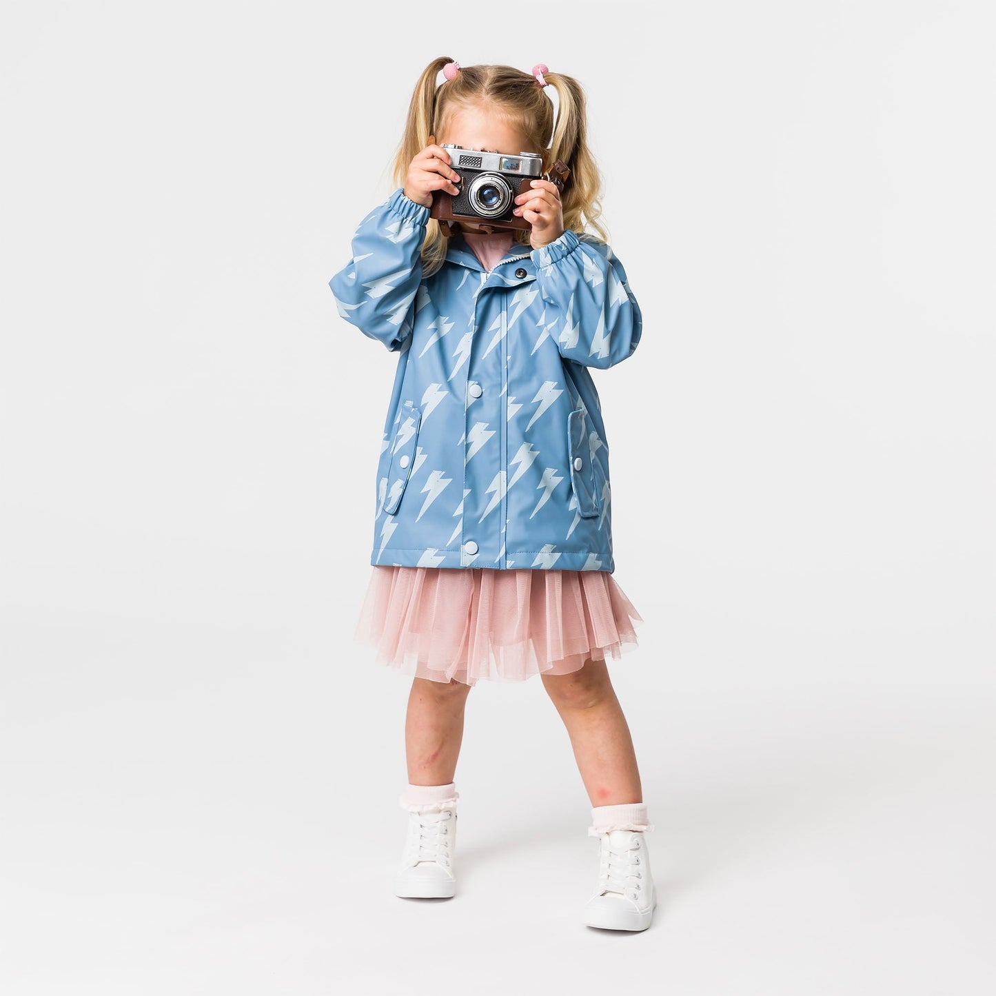 Snapper Rock Lightning Bolt Sustainable Recycled Waterproof Raincoat