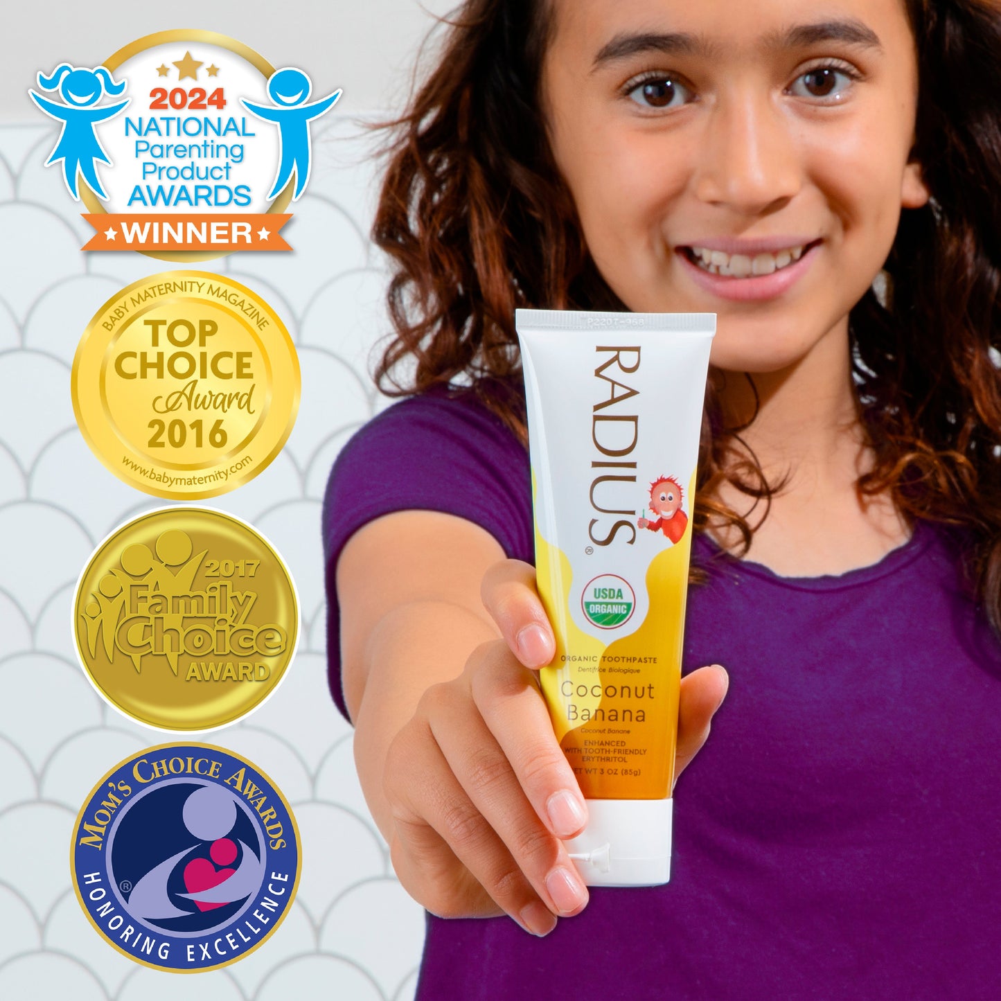 RADIUS Kids USDA Organic Coconut Banana Toothpaste