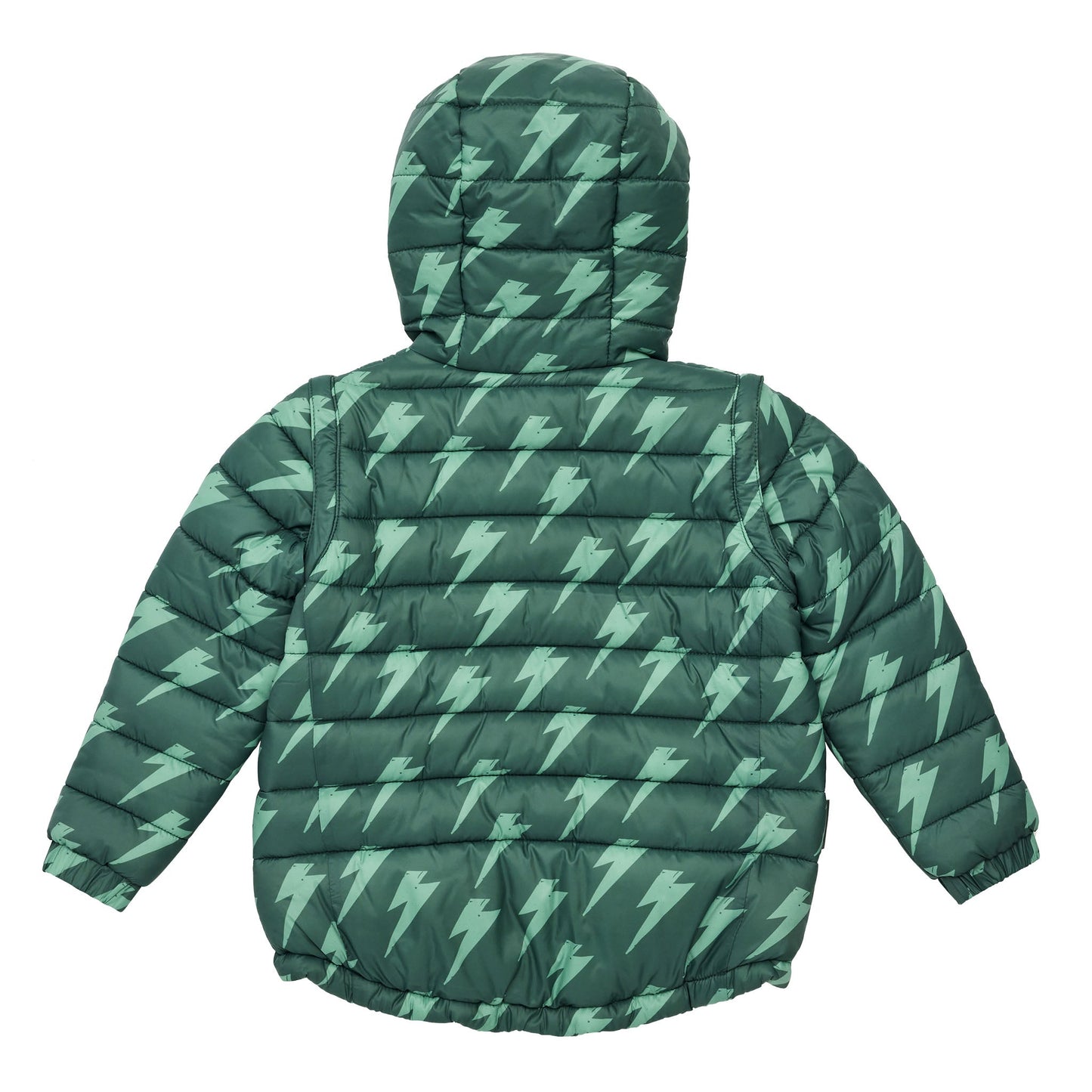 Snapper Rock Native Bolt 2 in 1 Puffer Jacket and Vest for Kids