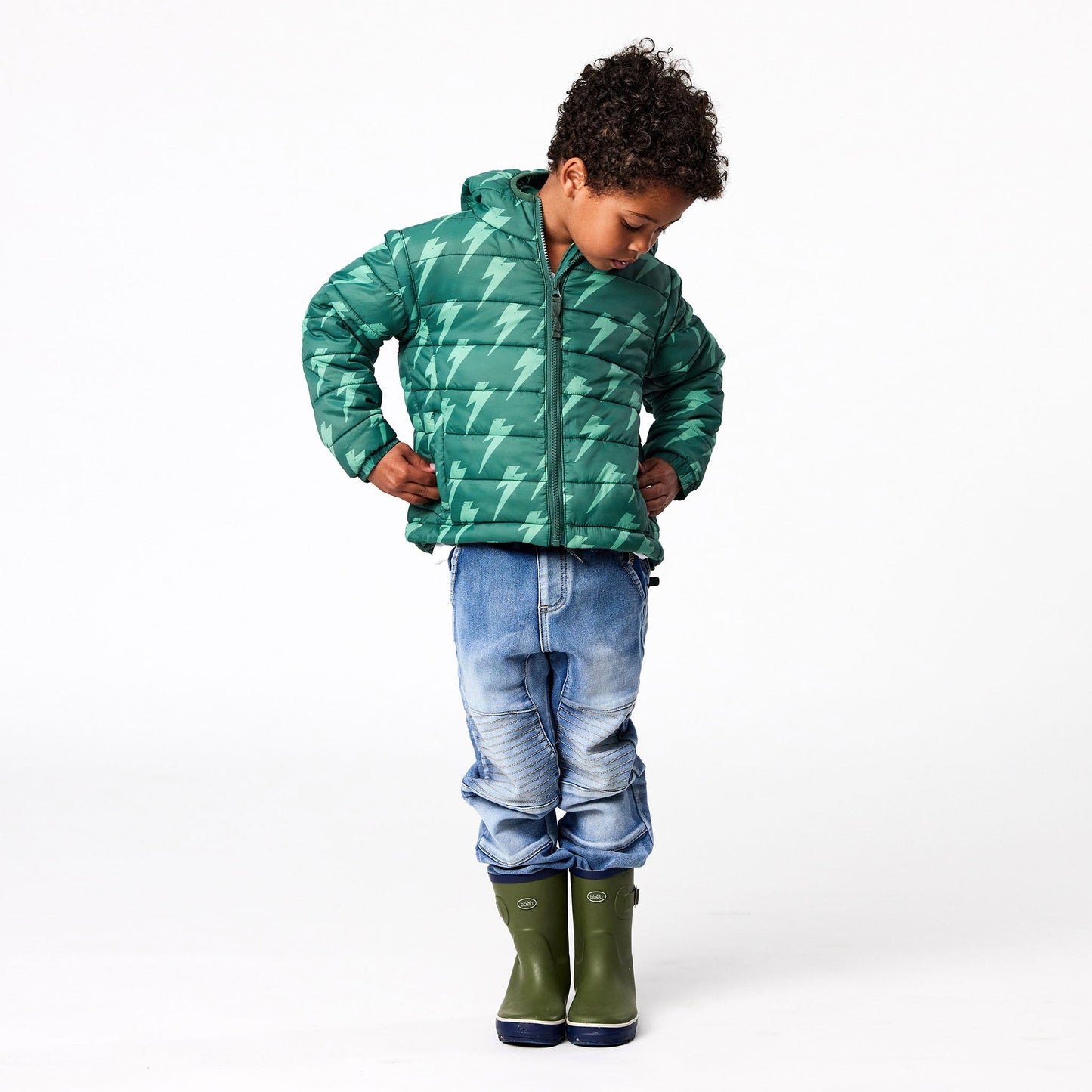 Snapper Rock Native Bolt 2 in 1 Puffer Jacket and Vest for Kids