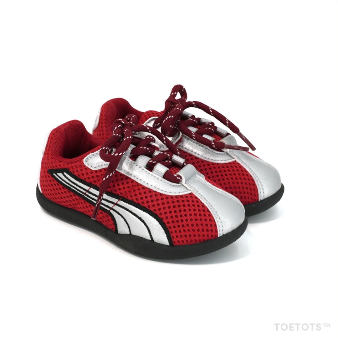 Rally Kid Sneaker – Breathable Mesh, Zero-Drop Sole