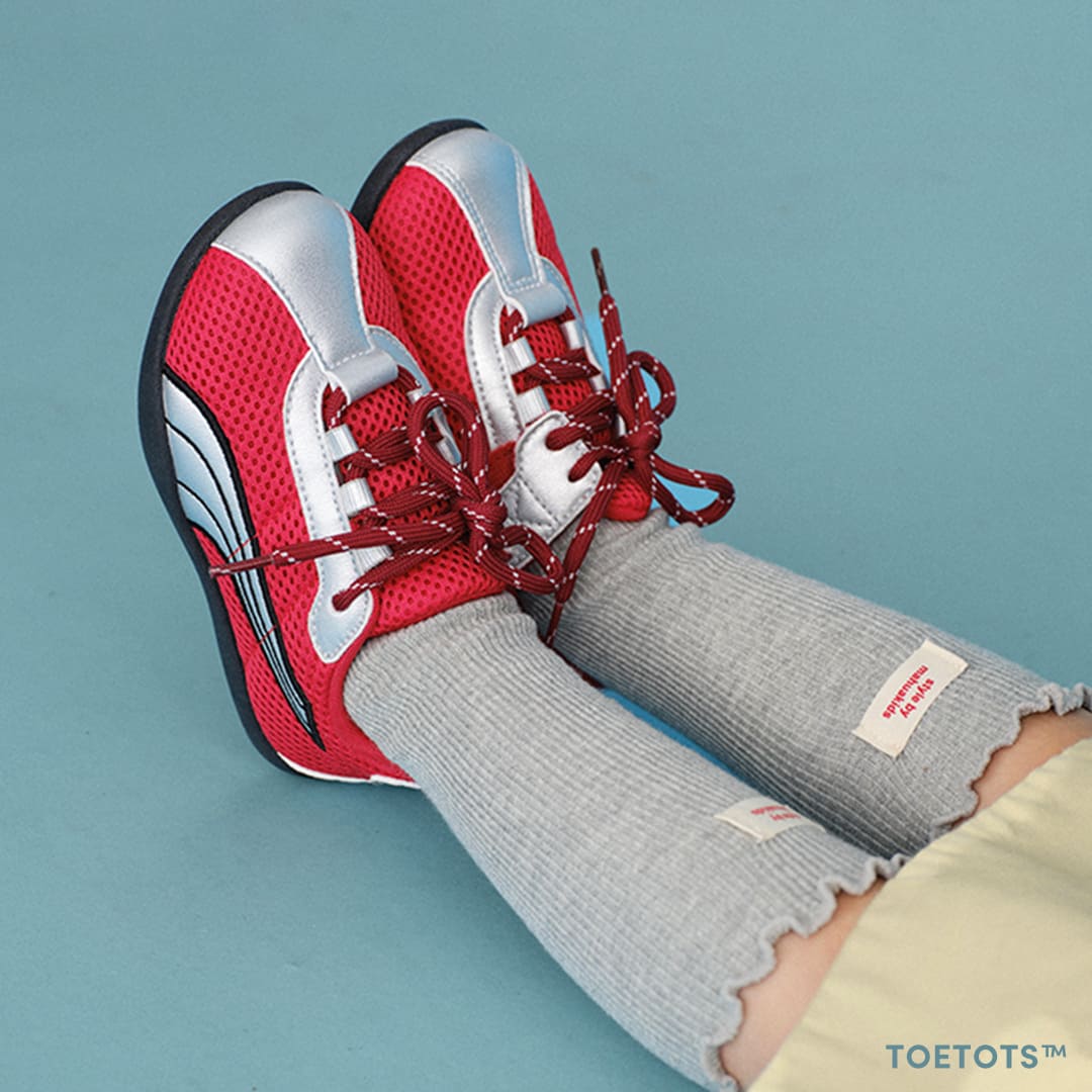 Rally Kid Sneaker – Breathable Mesh, Zero-Drop Sole