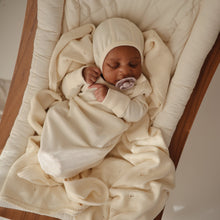 Load image into Gallery viewer, Mushie Organic Cotton Ribbed Baby Bonnet
