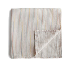 Load image into Gallery viewer, Mushie Organic Cotton Muslin Swaddle Blanket
