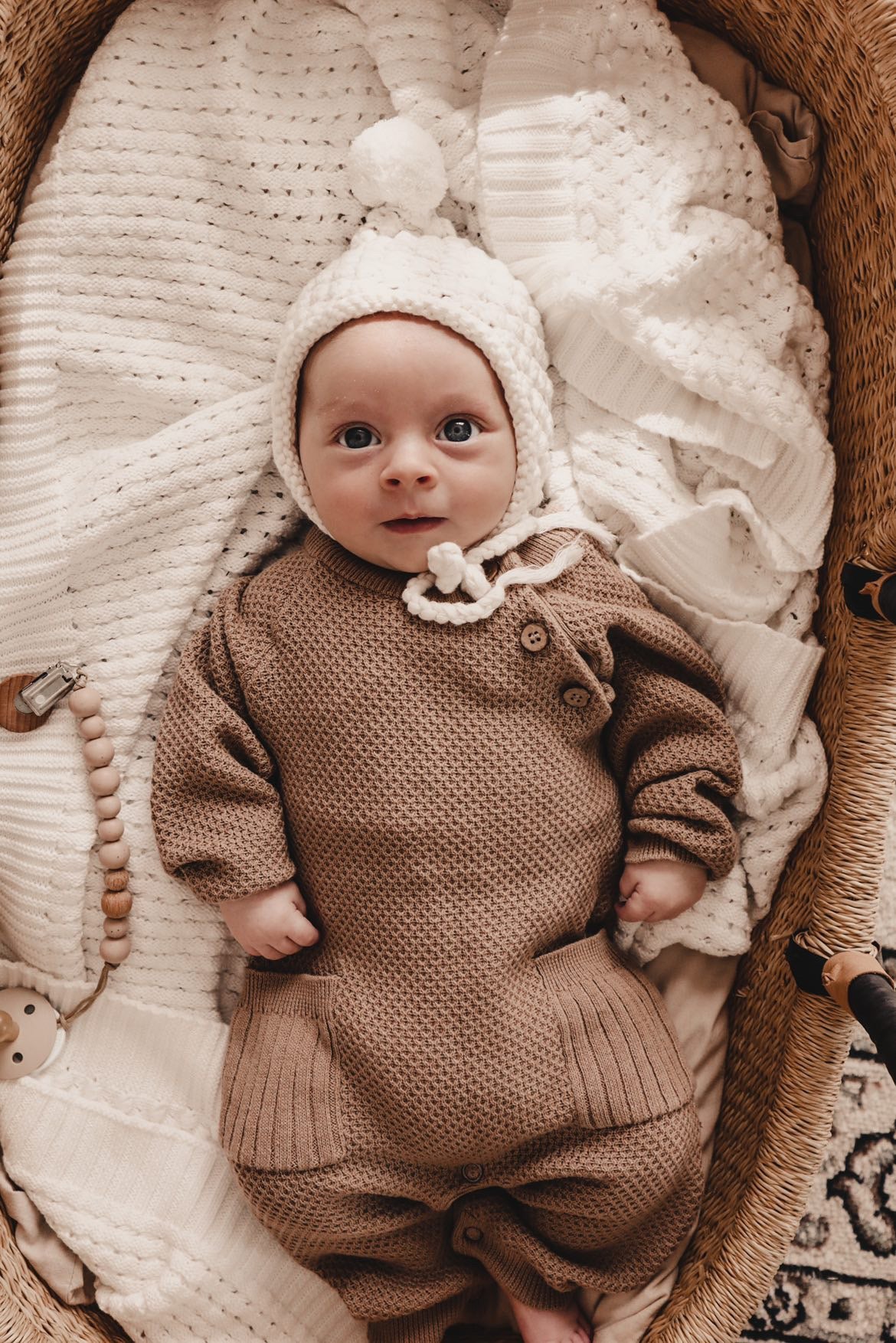 Luna + Luca Rib Pocket Organic Cotton Jumpsuit - Acorn