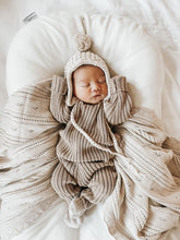 Load image into Gallery viewer, Luna + Luca Organic Cotton Chunky Rib Knit Baby Toddler Pullover - Acorn
