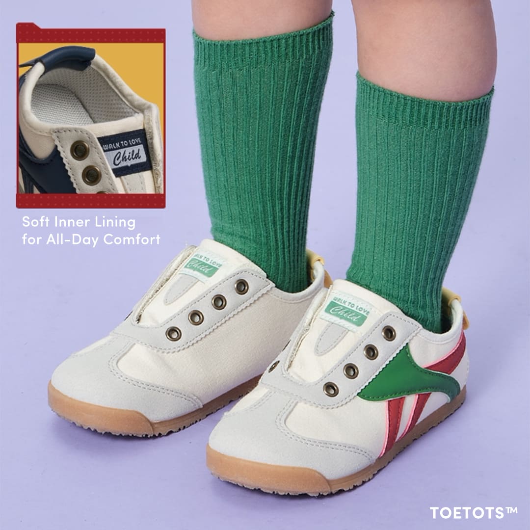 Rider 3.0 Kid Sneaker – Recycled Leather, Roomy Toe Box