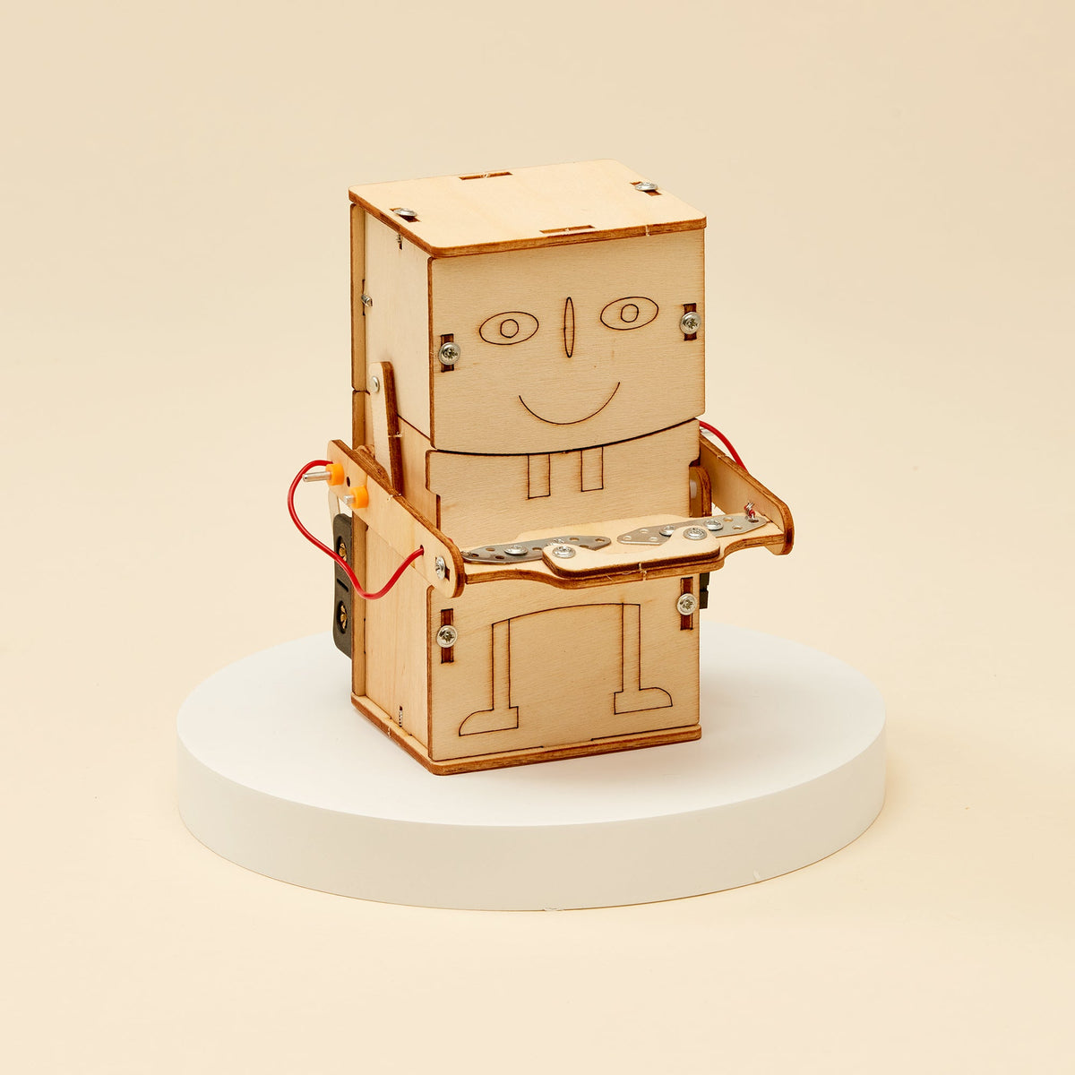 Kitsville Money Bank Robot DIY Kit – Wooden STEM Building Kit for Kids 10+