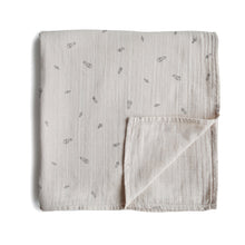 Load image into Gallery viewer, Mushie Organic Cotton Muslin Swaddle Blanket
