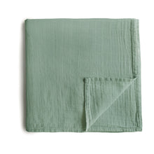 Load image into Gallery viewer, Mushie Organic Cotton Muslin Swaddle Blanket

