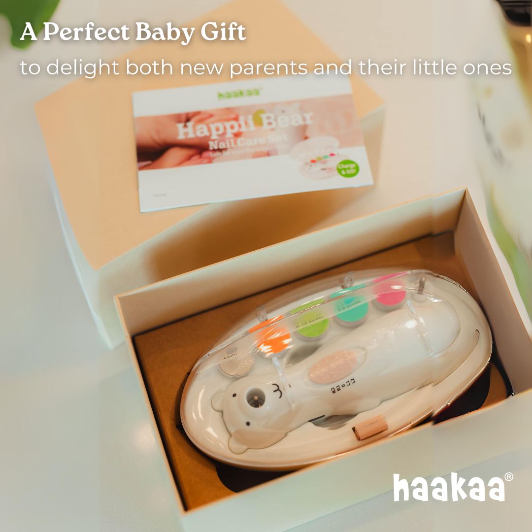 Haakaa Happii Bear Rechargeable Nail Trimmer Set
