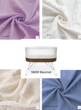 Load image into Gallery viewer, SNOO Bassinet Cradle Custom Made Fitted Sheet - Organic Cotton Gauze
