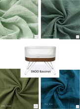 Load image into Gallery viewer, SNOO Bassinet Cradle Custom Made Fitted Sheet - Organic Cotton Gauze
