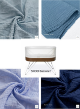 Load image into Gallery viewer, SNOO Bassinet Cradle Custom Made Fitted Sheet - Organic Cotton Gauze
