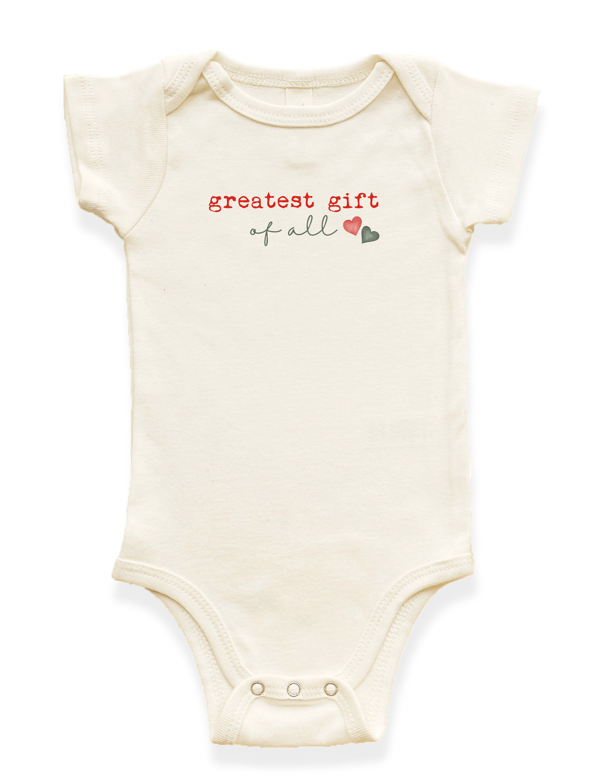 Greatest Gift of All Organic Cotton Baby Bodysuit – Short Sleeve, 0–18M