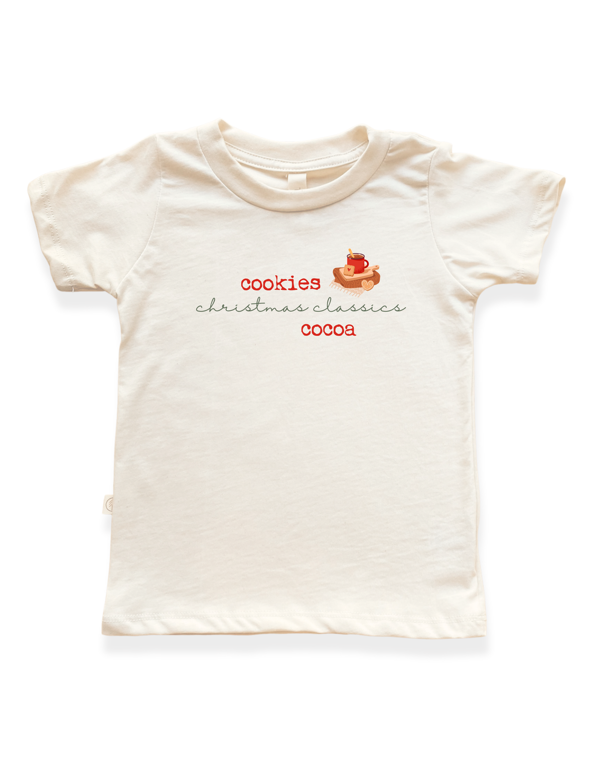 Cookies, Christmas Classics, Cocoa Organic Cotton Kids T-Shirt – Short Sleeve, 2T–12Y