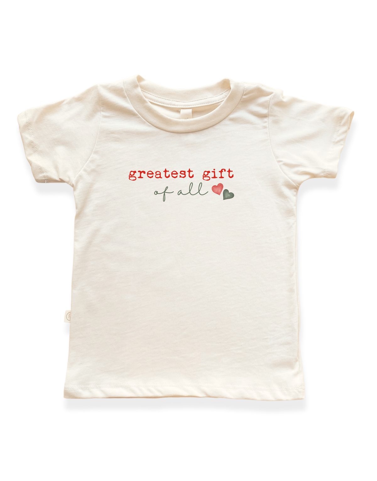 Greatest Gift of All Organic Cotton Kids T-Shirt – Short Sleeve, 2T–12Y