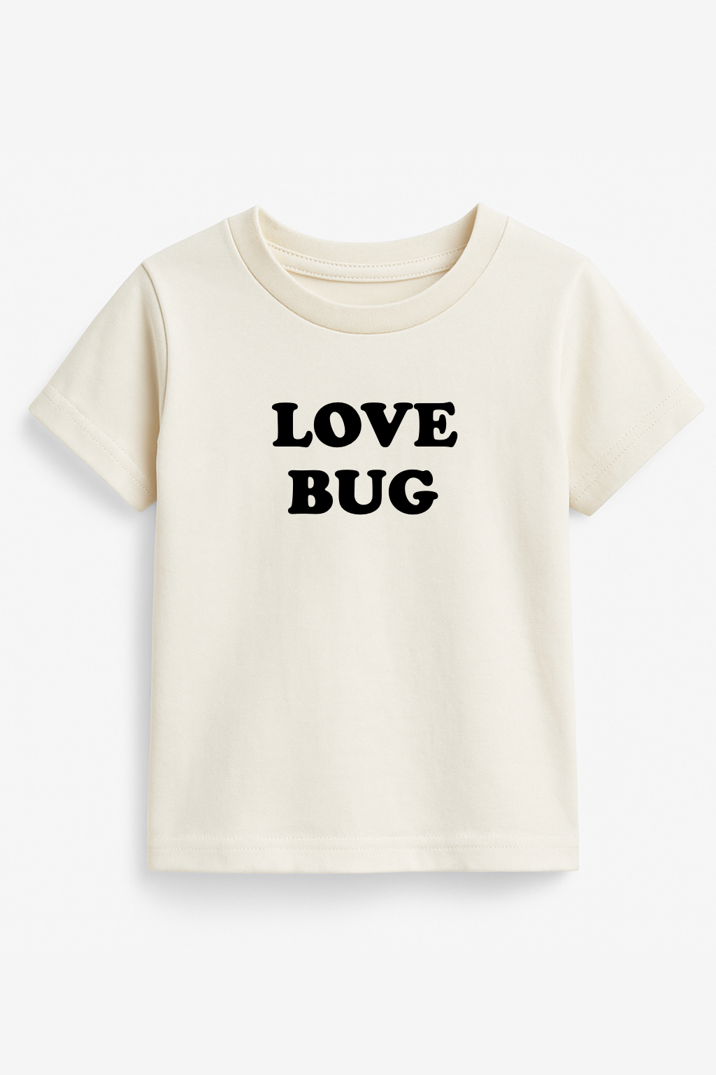 Love Bug Organic Cotton Kids T-Shirt – Short Sleeve, 2T–6T