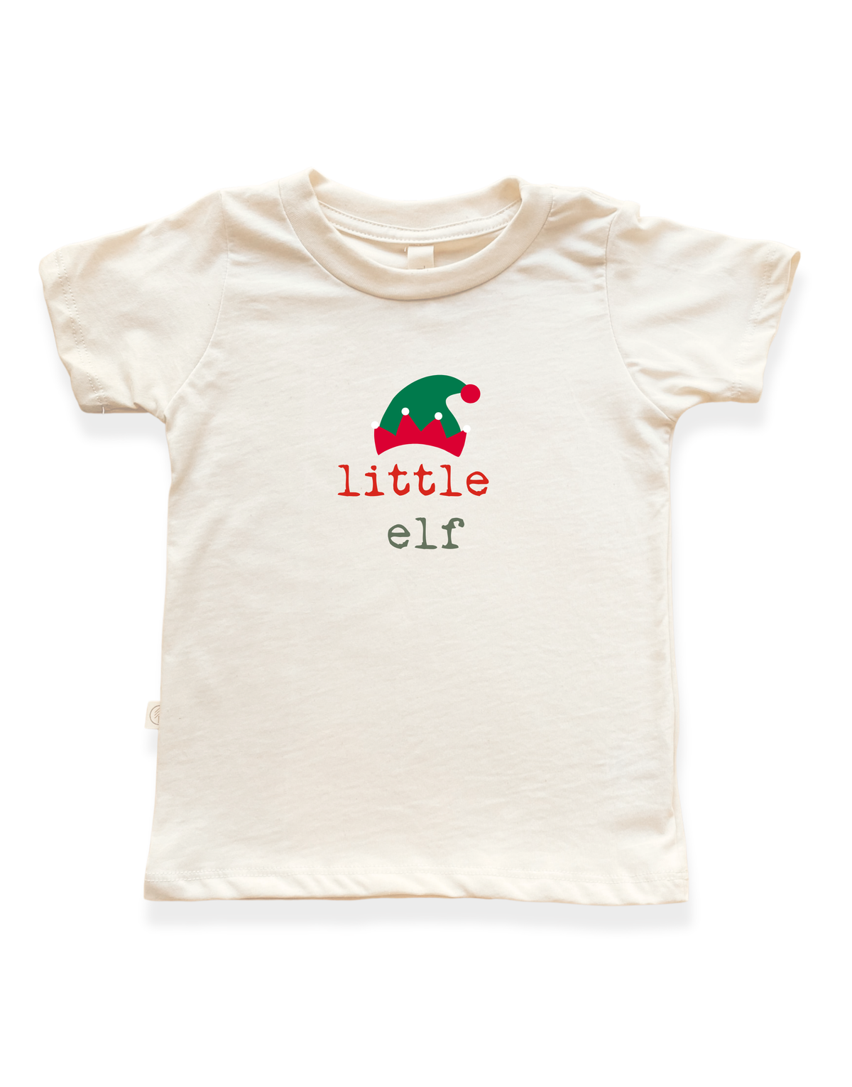 Little Elf Organic Cotton Kids T-Shirt – Short Sleeve, 2T–12Y