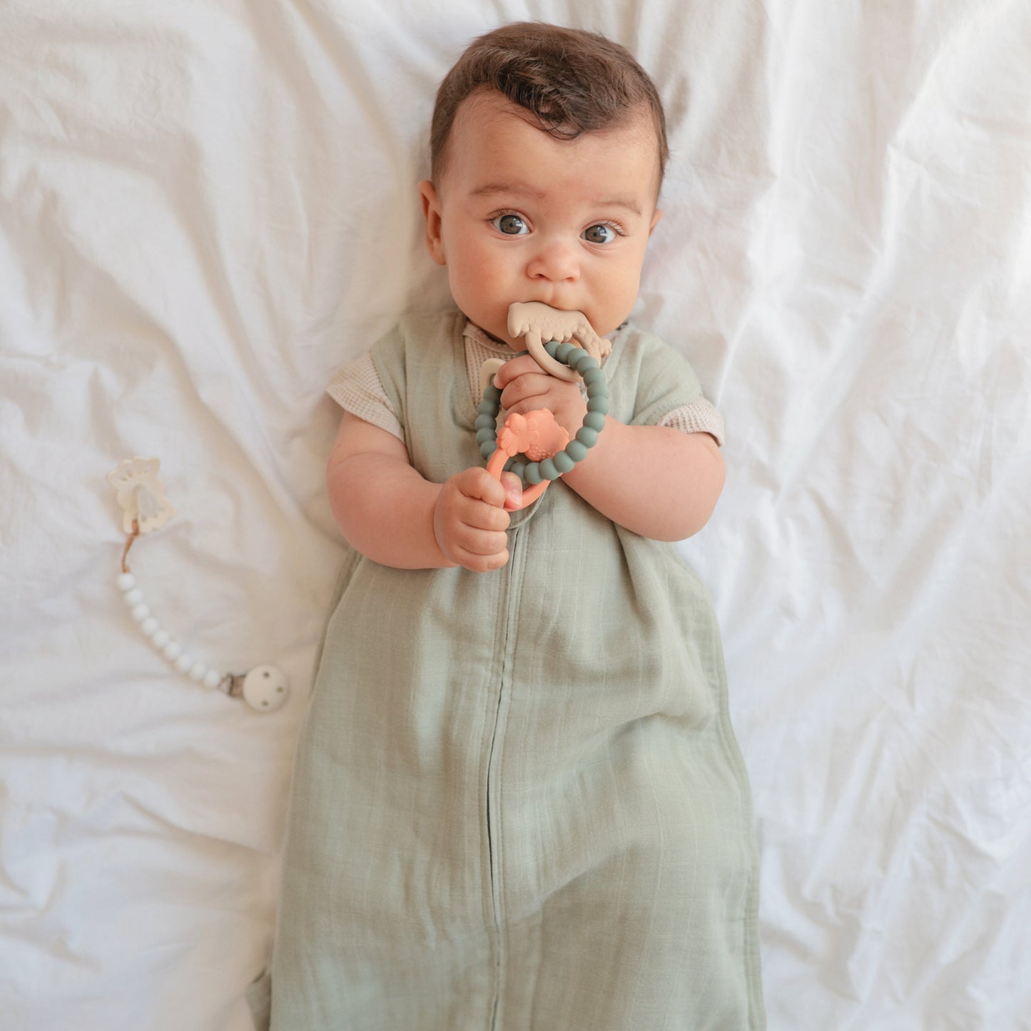Mushie Organic Muslin Cotton Baby Sleep Bag | Lightweight Sustainable Sleep Sack
