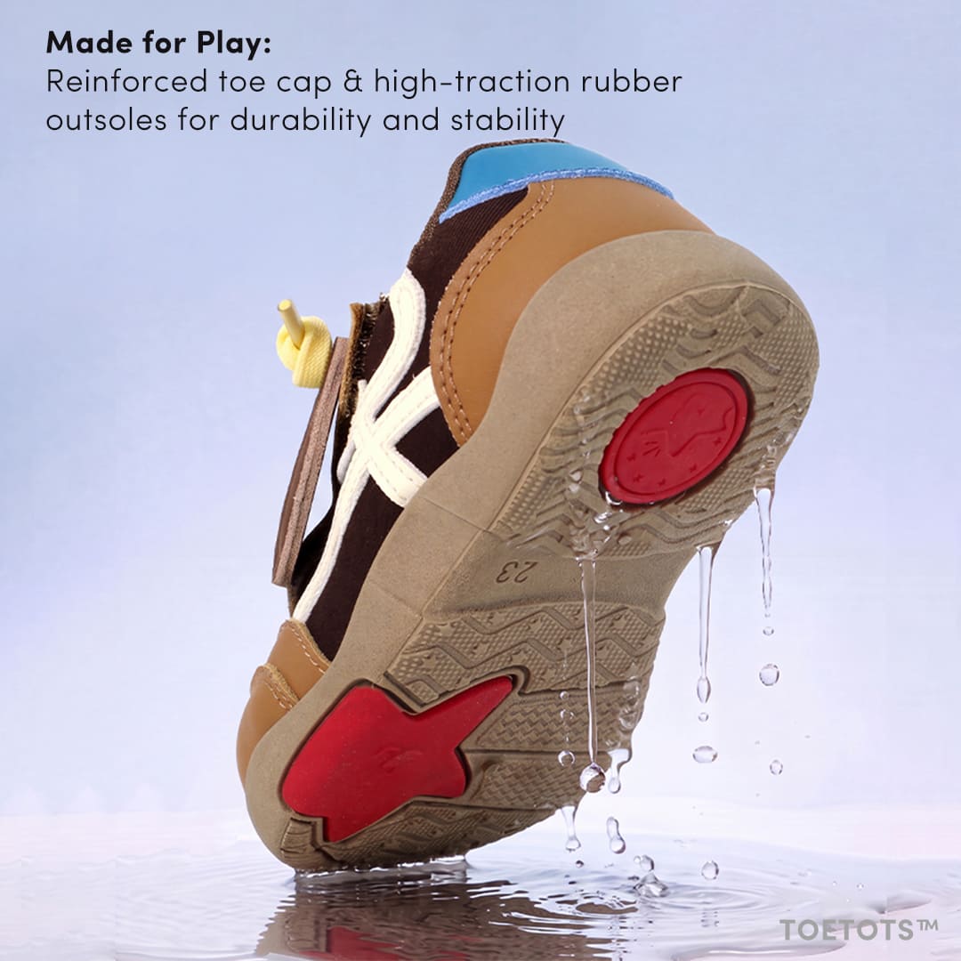 Scout Kid Sneaker – Vegan Leather, Adjustable Heel Fit