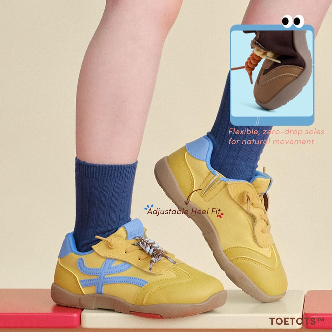 Scout Kid Sneaker – Vegan Leather, Adjustable Heel Fit
