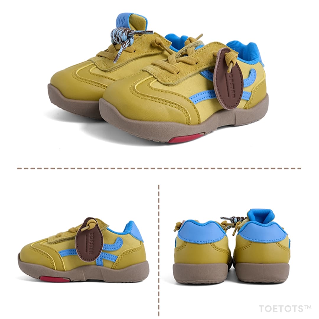 Scout Kid Sneaker – Vegan Leather, Adjustable Heel Fit