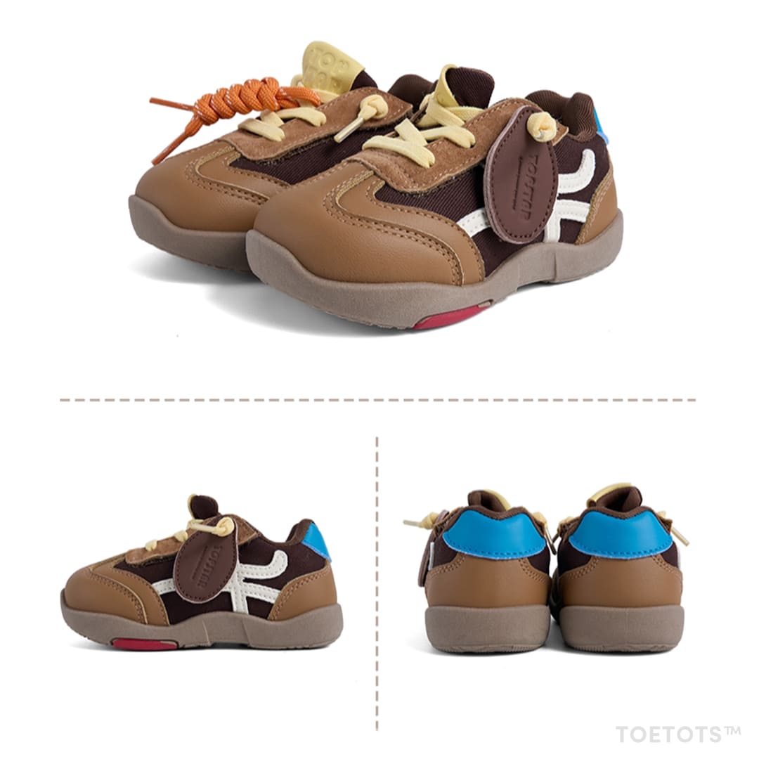 Scout Kid Sneaker – Vegan Leather, Adjustable Heel Fit