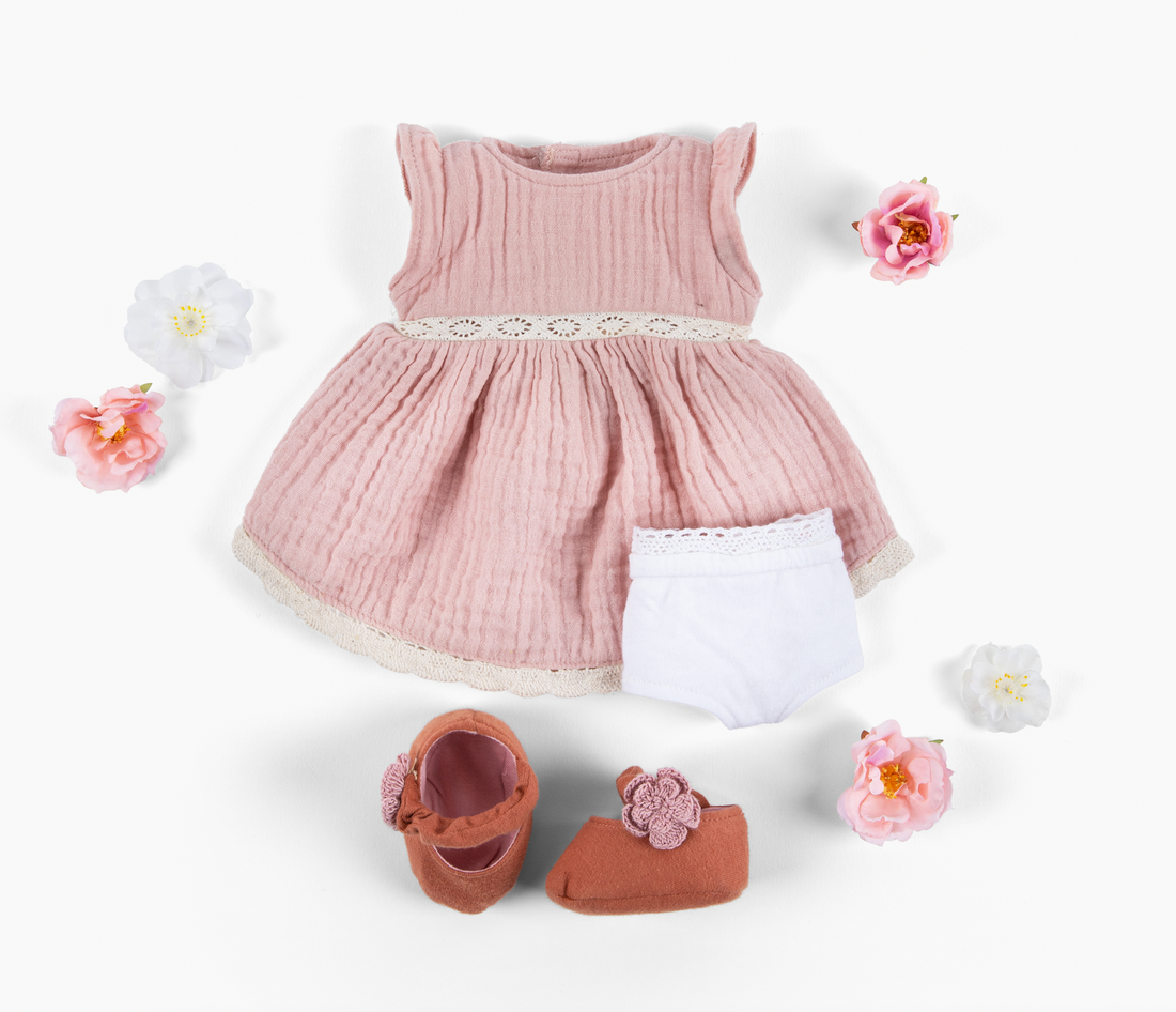 Poppie Toys The Clementine Collective Eco-Friendly Knitted Doll Clara