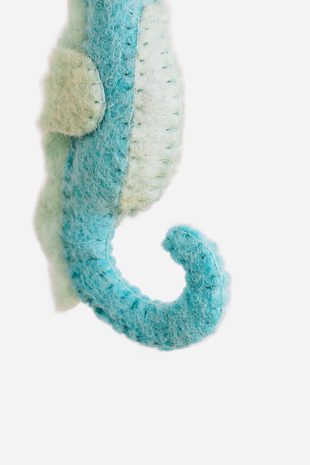 Seahorse Ornament – Handmade Wool Felt Holiday Decor