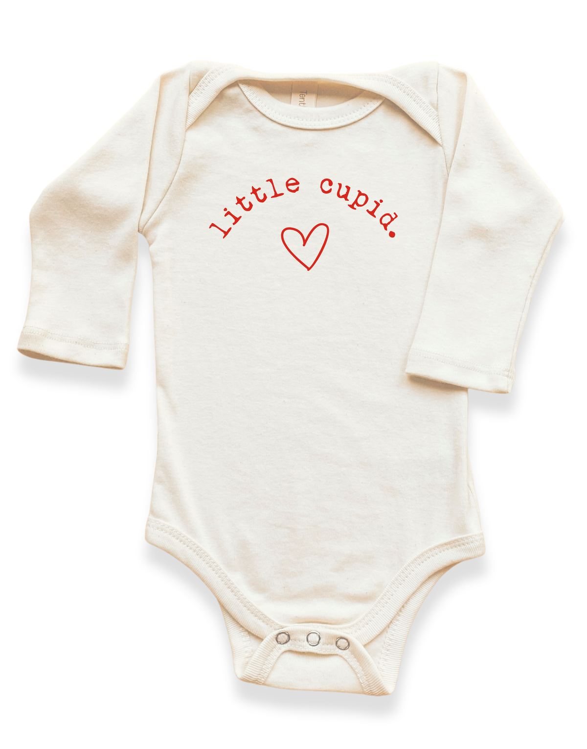 Little Cupid Organic Cotton Baby Bodysuit – Long Sleeve, 0–24M