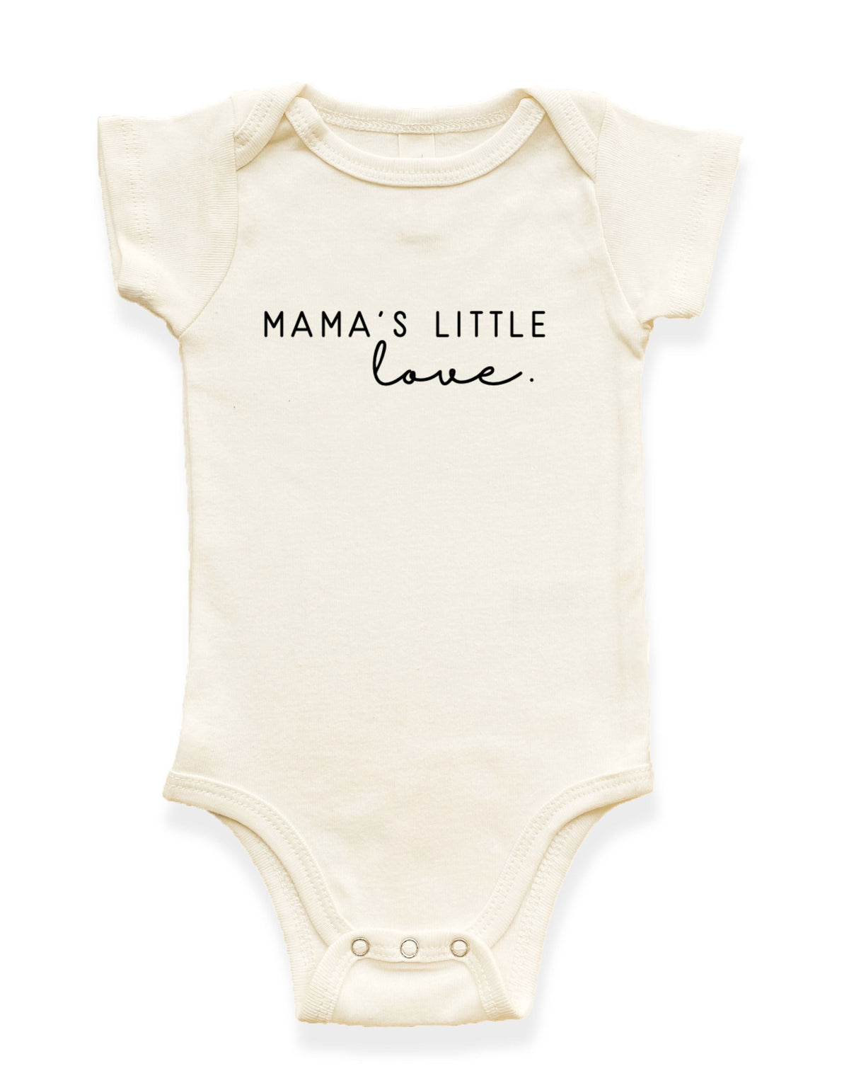 Mama’s Little Love Organic Cotton Baby Bodysuit – Short Sleeve, 0–18M