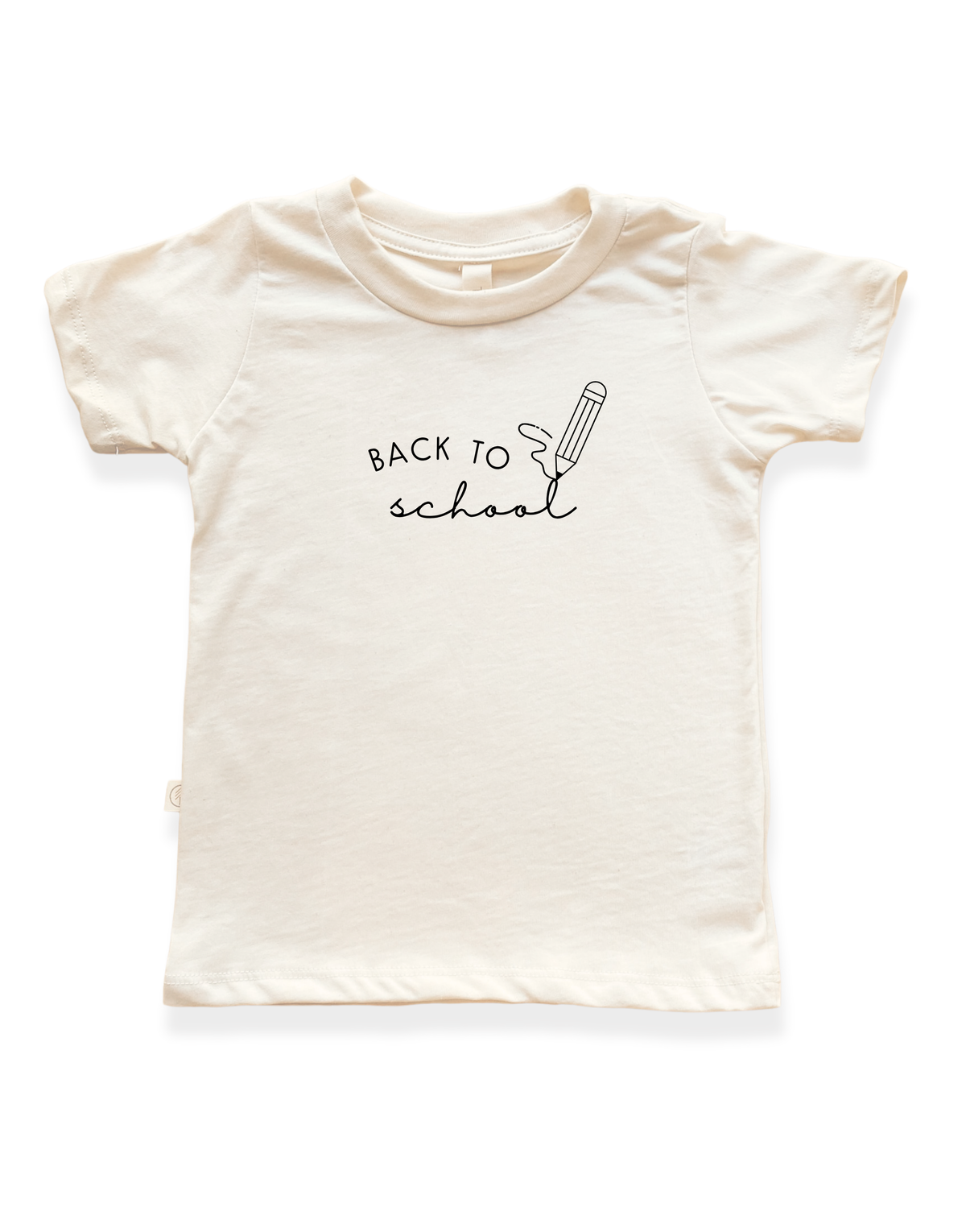 Back To School Organic Cotton Kids T-Shirt – Short Sleeve, 2T–12Y